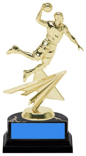 Basketball Slam Dunk Male 6" Participation Trophy. Engraving is available on this item.