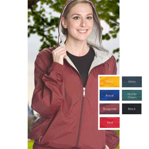Vos Unisex Adult Medium (RED) Nylon Taffeta Jacket With Hood