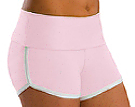 Low Rise Roll Top Pink Cheerleaders Shorts
