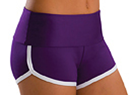 Low Rise Roll Top Ultraviolet Cheerleaders Shorts