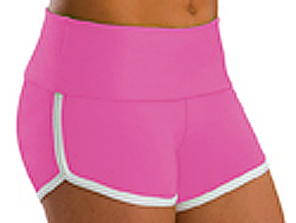 Low Rise Roll Top Candy Pink Cheerleaders Shorts