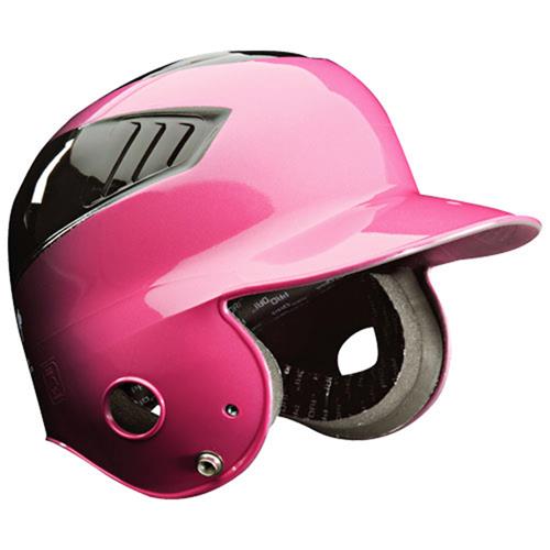 Coolflo Pink 2-Tone Youth Baseball Batting Helmets