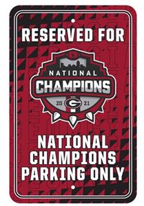 Fan Mats Georgia Bulldogs 2021-22 National Champs Parking Sign