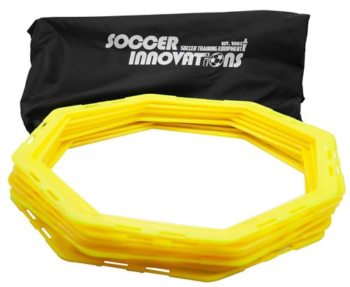 Soccer Innovations Agility Octagon Rings - Set of 12 With Connections