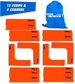 Soccer Innovations Field Marking Set - 4 Corners, 8 Line Stripes