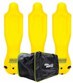 Blow Up Dummy Goalkeeper Training 3 Mannequins w/Pump & Bag