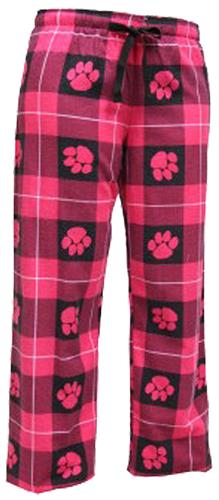 Boxercraft Womens Fashion Paw Print Flannel Pants