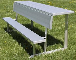 Gared Spectator Portable Benches With Shelf