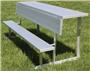 Gared Spectator Portable Benches With Shelf