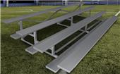 Gared Spectator Stationary 4 Row Fixed 7'6" Low Rise Bleacher