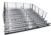 Gared Spectator Stationary 10 Row Fixed Bleachers With Aisles