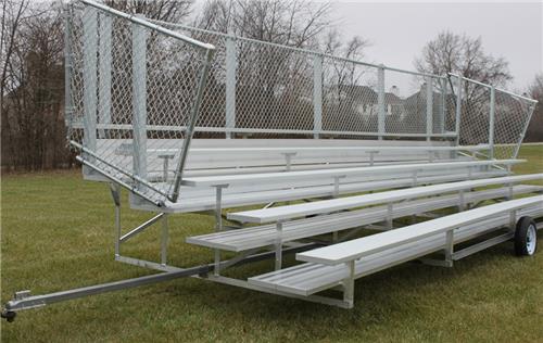 Gared Spectator Transportable 5 Row Bleachers Without Aisles. Free shipping.  Some exclusions apply.