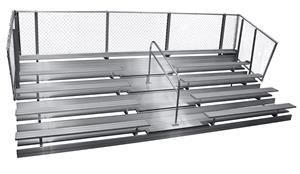 Gared Spectator Transportable 5 Row Bleachers With Aisles