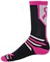 (9-11 Medium) Pink Ribbon Cancer Fighter Crew Socks (1-Pair)