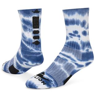 RedLion Maxim Tie Dye Athletic Socks Neon Blue/White - Medium 