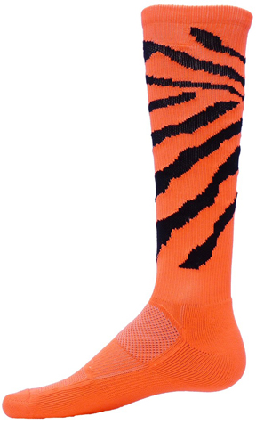 Adult (AM-Royal,Black,Kelly), (AS-Kelly,Black) Wildcat Stripes OTC Socks (1-Pair)