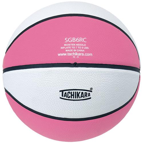 Tachikara Intermed. Pink/White Rubber Basketball
