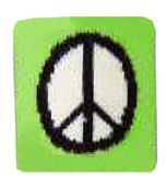 Red Lion Peace Sign Wristbands - Closeout Red Lion Peace Sign Wristbands - Closeout