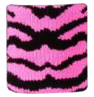 Red Lion Zebra/Tiger Stripe Pink Wristbands - C/O