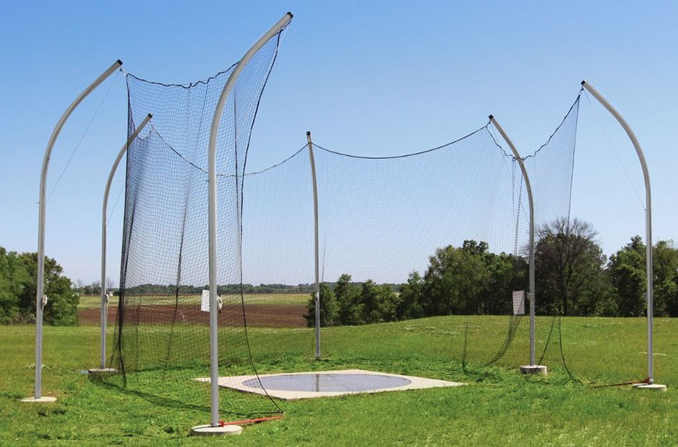 E194763 Gill Athletics Brutus High School Aluminum Discus Cage 6, 7