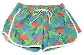 Adoretex Womens Flamingo Printed Beach Board Shorts
