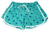 Adoretex Womens Palm Printed Beach Board Shorts