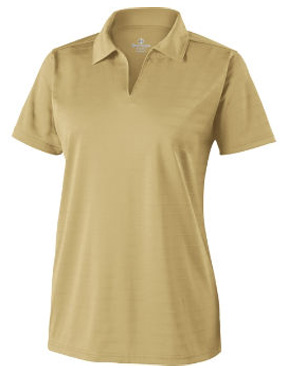 Holloway Ladies Clubhouse Textured Stripe Polo. Printing is available for this item.
