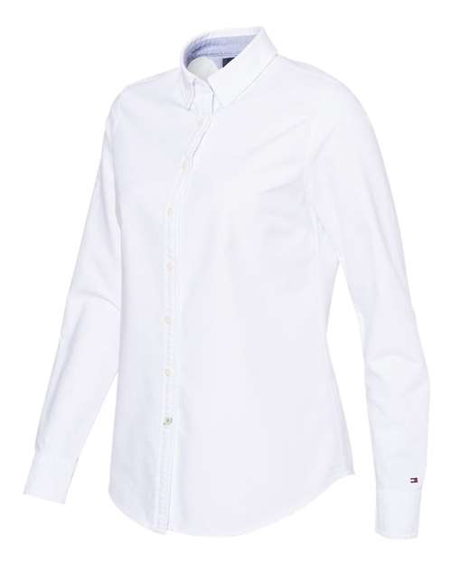 E194896 Tommy Hilfiger Women's New England Solid Oxford Shirt 13H4378