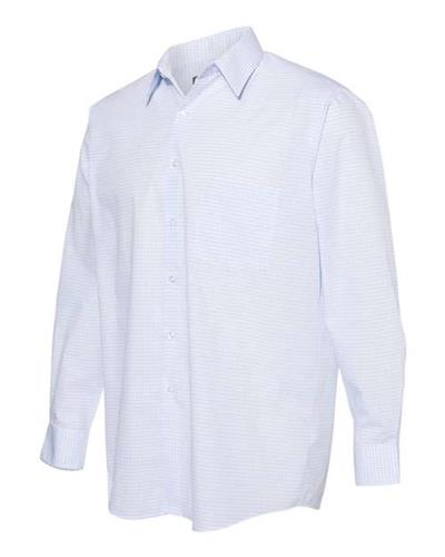 Van Heusen Broadcloth Point Collar Check Shirt 13V5051
