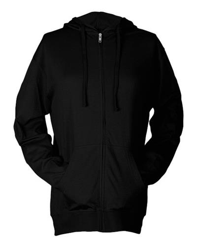 Tultex Unisex Beach Full-Zip Hooded Long Sleeve T-Shirt 260