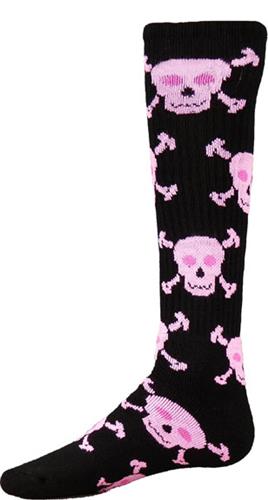 Red Lion Black/Pink Skull n' Crossbones Sock
