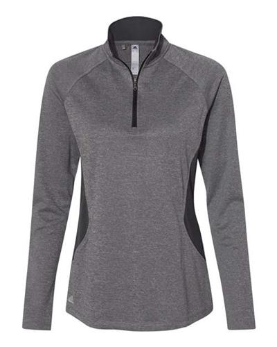 Adidas Women's Lightweight Quarter-Zip Pullover A281. Decorated in seven days or less.