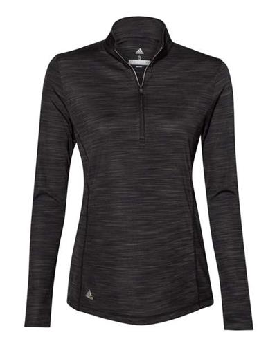 Adidas Women's Lightweight Mlange Quarter-Zip Pullover A476. Decorated in seven days or less.