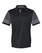 Adidas Striped Sleeve Polo A490