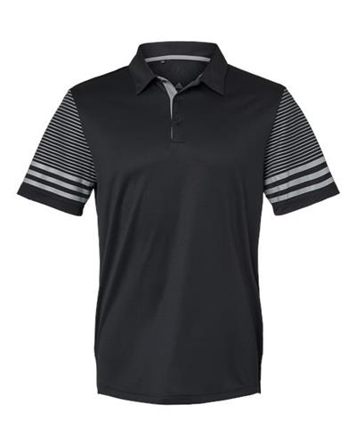 Adidas Striped Sleeve Polo A490