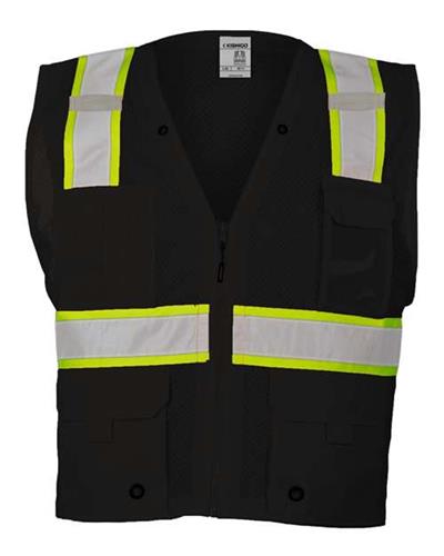 Kishigo Ev Series Enhanced Visibility Multi-Pocket Mesh Vest B100-111