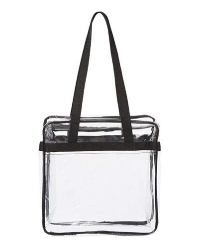Oad Clear Tote With Zippered Top OAD5005