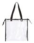Oad Clear Zippered Tote With Full Gusset OAD5006