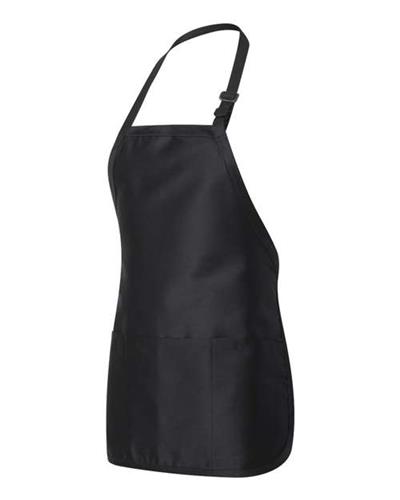 Q-Tees Full-Length Apron With Pouch Pocket Q4250