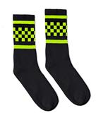 Socco Usa-Made Checkered Crew Socks SC300