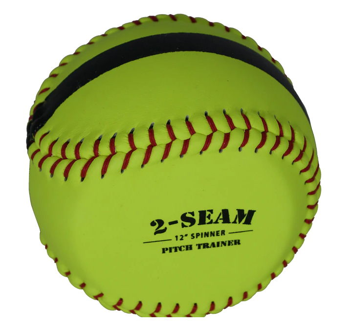 E195487 12" Fastpitch 2Seam Flat Spinner Pitch Trainer Ball