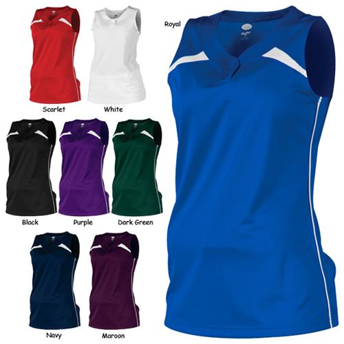 Rawlings Womens "Rise Ball" Softball Jerseys. Decorated in seven days or less.