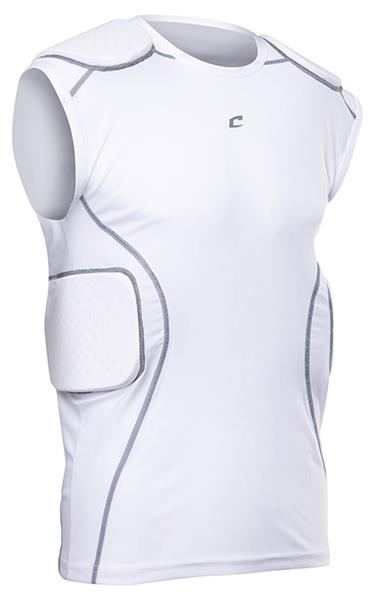 Champro FORMATION Padded Compression Shirt White Youth Adult FJU18