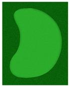 Cimarron Sports 15' x 19' Complete Par Saver Putting Green w/ Symbior Fringe (Kidney)