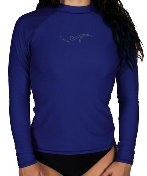 Adoretex Womens Plus Size UPF 50+ Long Sleeve Rash Guard Swim Shirt