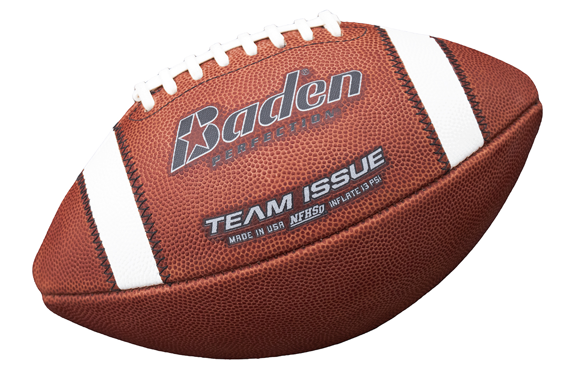 E195696 Baden Perfection Team Issue NFHS Leather Footballs