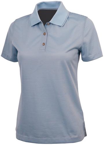 Charles River Women's Knit Poly Micro Stripe Polo. Printing is available for this item.