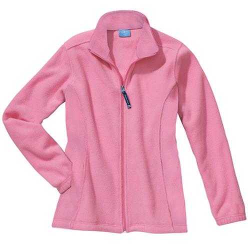 Womens Voyager Fleece Jacket Pink Cancer Awareness