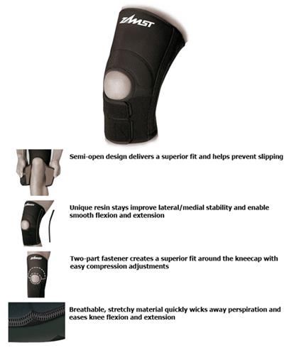 Zamst ZK-3 Moderate Support Semi-Open Knee Support