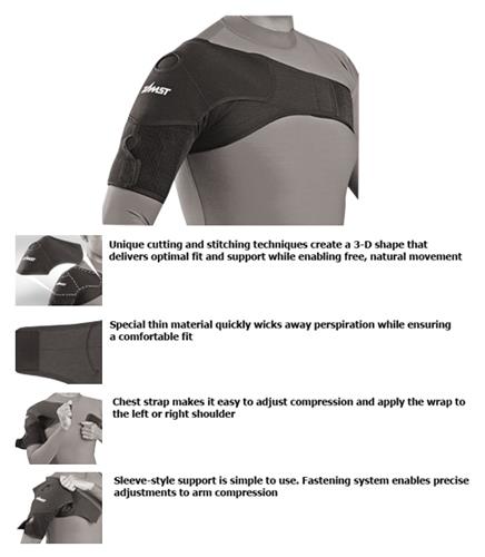 Zamst Sleeve-Style Support Shoulder Wrap